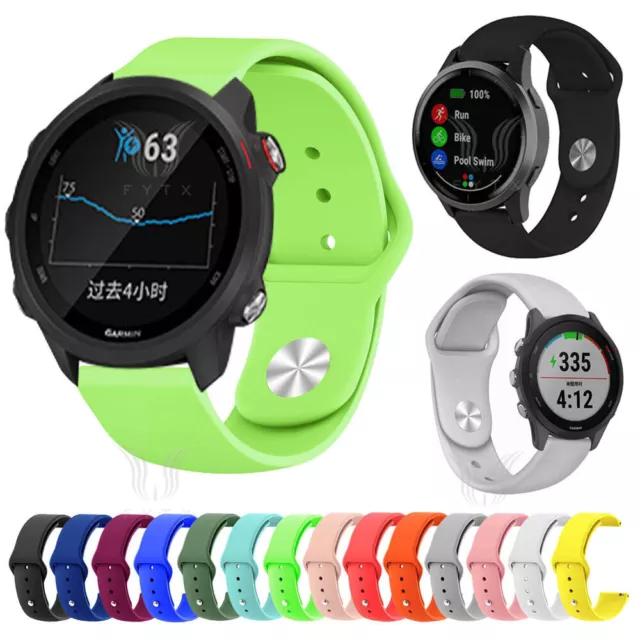 Per Garmin Forerunner 645 255 245 55 Vivoactive 4 Venu cinturino in silicone