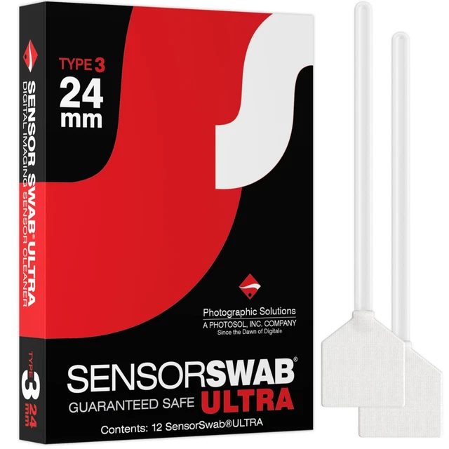 Sensor Swab Ultra 24mm Swabs - Camera Sensor Cleaner Swabs for Cleaning Full ...