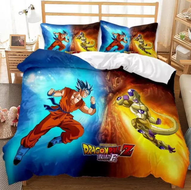 Dragon Ball Goku Bettwäsche Set Kissenbezug Bettbezug 135x200 200x200 220x240 DE