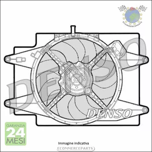 Ventola radiatore Denso per FIAT PANDA 500