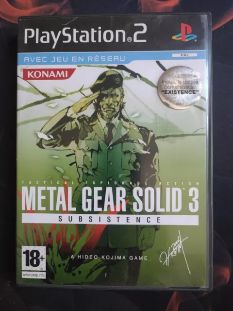 Metal Gear Solid 3 : Subsistence - Complet FR - Sony PS2 Playstation 2