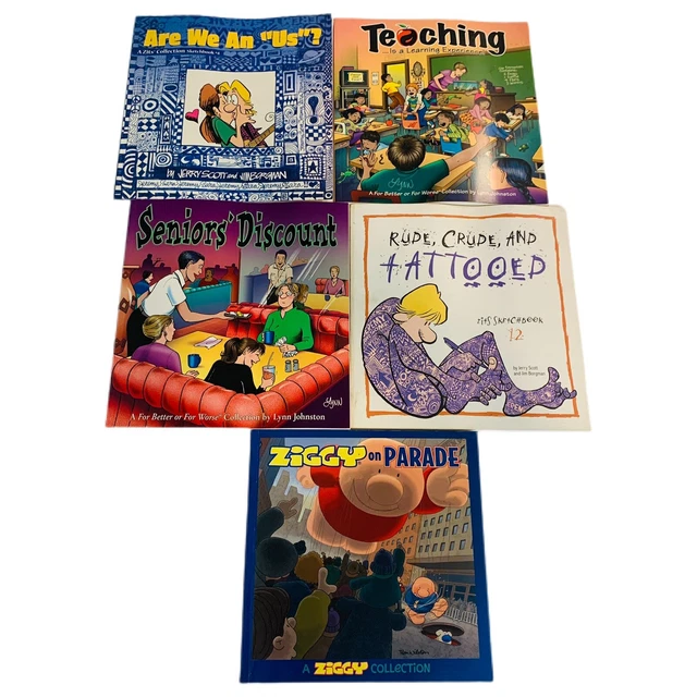 Comic Books Assorted Lot Of 5 Zits For Better Or For Worse Ziggy Paperback Books