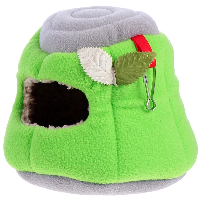 Hermosas hojas diseño cama colgante mascota felpa mascota saco de dormir para hámster conejo