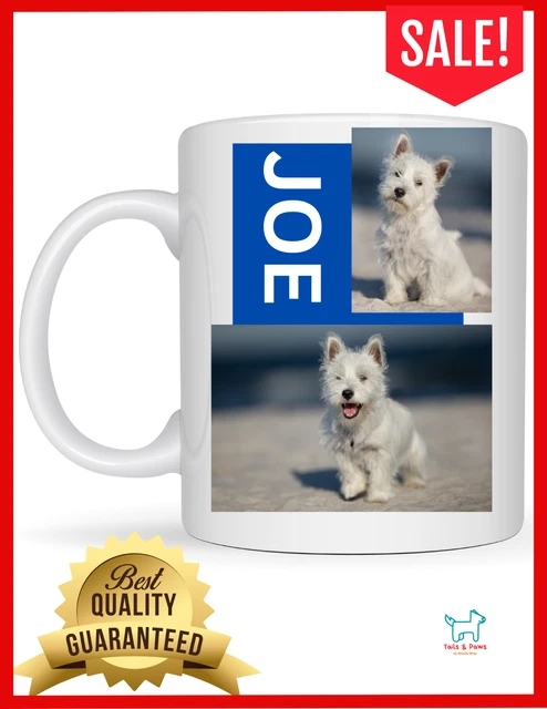 West Highland White Terrier Dog Custom Mug Personalized Cup 11oz 15oz 20oz