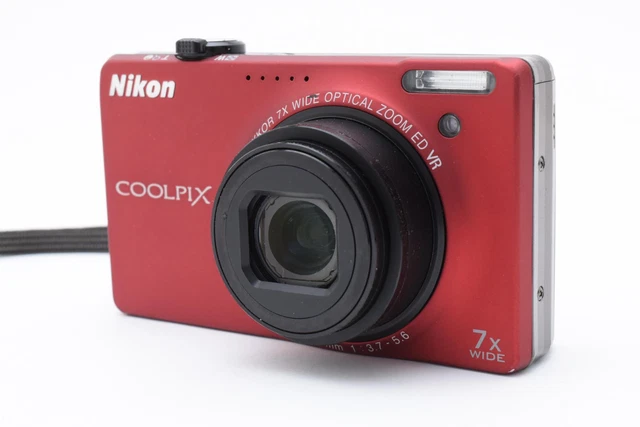 NIKON COOLPIX S6000 [Near MINT+++] Red 14.2MP Compact