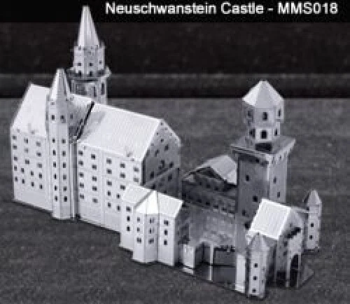 Metal Works Neuschwanstein Castle 3D Laser Cut Model Marvel. Fascinations