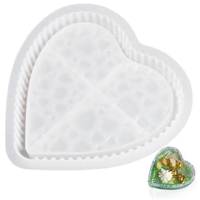 Bandeja de accesorios para el hogar moldes de fundición en forma de corazón manual amor