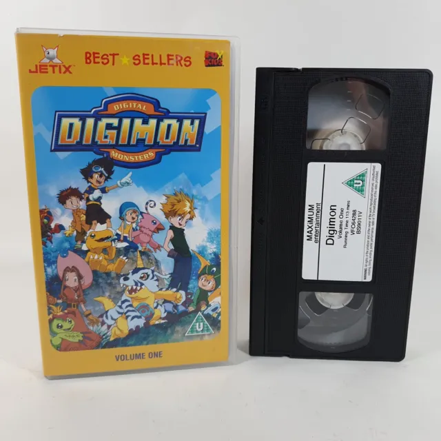 Digimon Digital Monsters Volume 1 VHS Video Cassette Tape Jetix