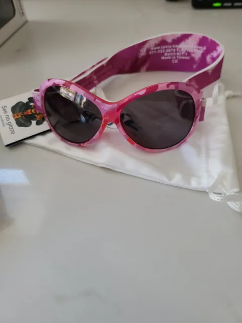 Banz Retro occhiali da sole ovali rosa mimetici ovali NUOVI