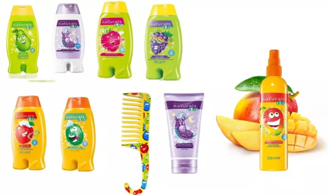 Avon Naturals Kids Range - Body Wash / Shampoo / Detangling Spray FULL RANGE