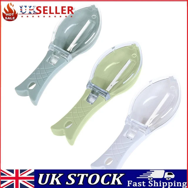 FISH SCALE QUICK Removal Scraper & Storage Fish Scale Box Design for