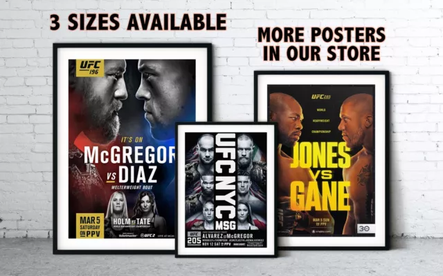 UFC Fight Posters | UFC 210-290 | UFC Print Poster Boxing MMA Conor McGregor 2