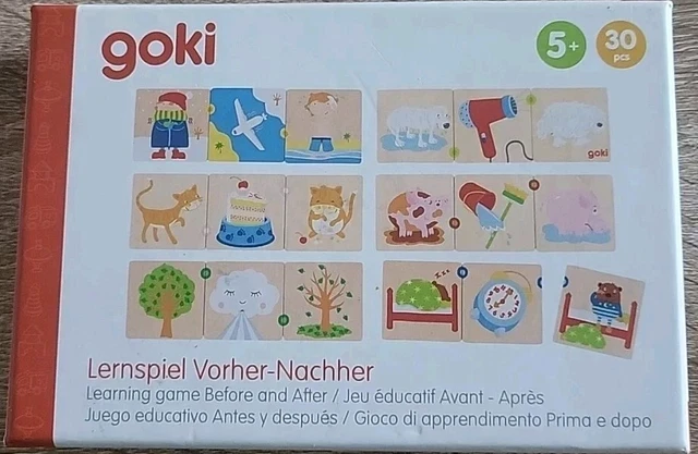 Memospiel Tiere: 5 x 5 x 0,5 cm, Holz, 32 Teile, per Stück