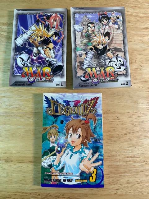 Lot 3 MAR Marchen Awakens Romance Nobuyuki Anzai Volumes 1 and 2, Manga Legendz