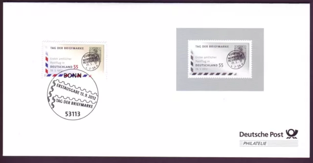 Bund 2954 Jahresgabe Sammler-Service Tag der Briefmarke 2012 ESST Bonn