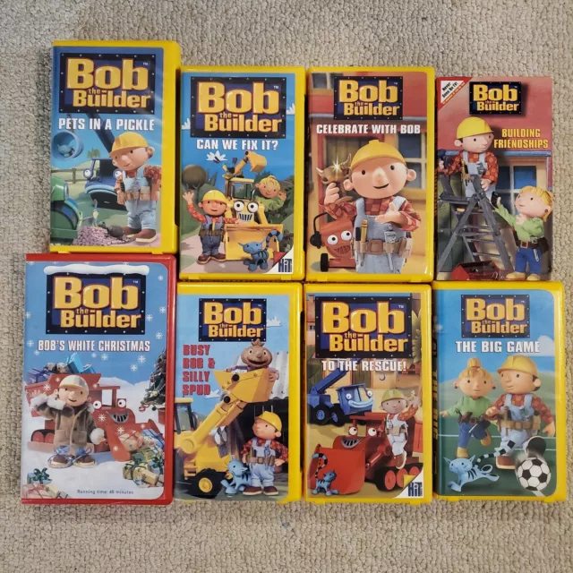BOB THE BUILDER Vhs Tapes Lot Of 8 | 7 Clamshell Cases £21.98 - PicClick UK
