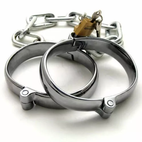 THESEXSHOPONLINE - METAL Heavy Duty Ankle Cuffs With Chain £11.99 -  PicClick UK