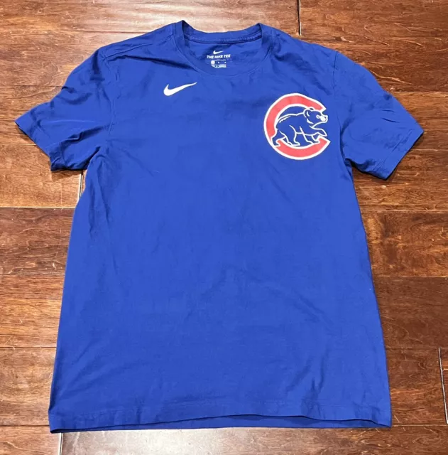 Nike, Shirts, Nike Chicago Cubs Tshirt Javi Baez 9 Mens 2xl Graphic Top  Blue El Mago Xxl