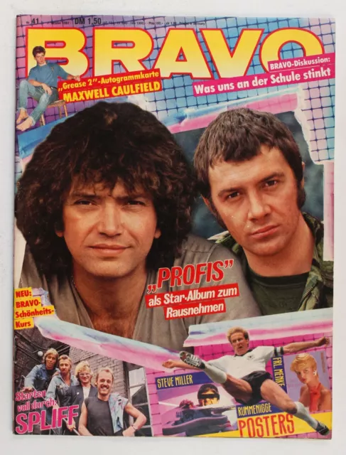 German Bravo Magazine Nr.41 1982 Die Profis Spliff ABC Abwärts Kim Wilde
