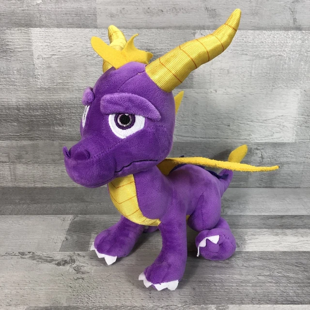 Spyro The Dragon – Peluche 27 Cm – Jouet Doux Collector Pour Fans Du Célèbre Dragon Violet
