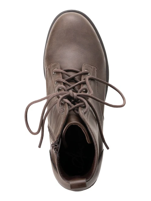 American Rag Women's Block Heel Lace up Booties Brown Size 7.5 M