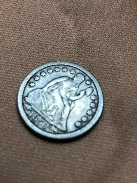 1853 10C Arrows Liberty Seated Dime 2