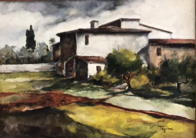 Gianfranco Frezzolini - Olio su Tela - Paesaggio Toscano
