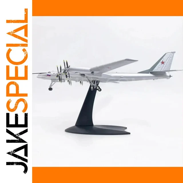 1/200 Scale Tupolev Tu-95 Bear Strategic Bomber Diecast Model Aircraft