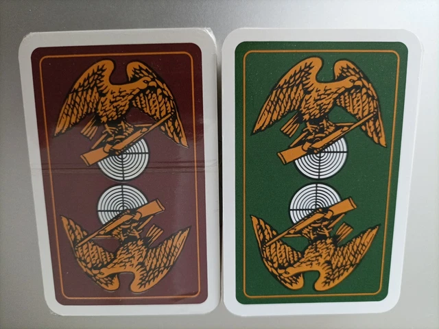 Lot De Deux Anciens Jeux De Cartes, Sur le thème de la chasse