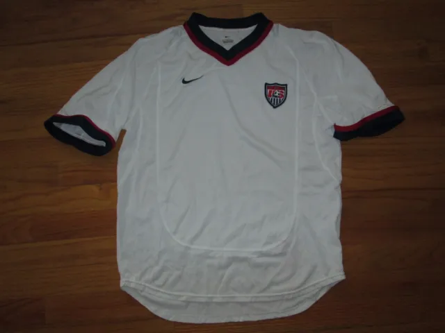 Original 2000 USMNT Nike Dri Fit Vtg y2k Soccer HOME Jersey kit national team S
