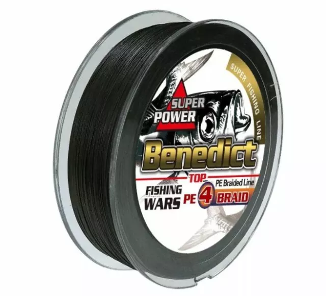 ** FREE SHIPPING ** 300m BENEDICT Fishing Line PE Braid Black Spectra Dyneema