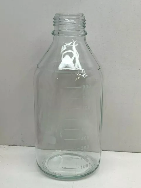 Lot of (12) Wheaton 219920 Type I Media Bottles Borosilicate Glass 1000mL NO CAP