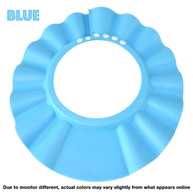 1x 2x ADJUSTABLE BABY SHOWER CAP BABY KIDS CHILDREN BATH SHAMPOO SHIELD HAT WASH