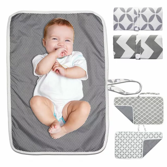 Neugeborenes Baby tragbare faltbare waschbare Reise Windel Wickelmatte 60x35