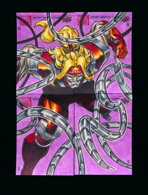2020-21 Marvel Annual 4-Piece Puzzle Sketch Omega Red by Peejay Catacutan