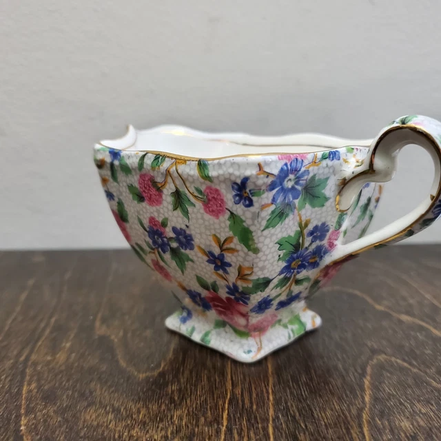 Royal Winton Grimwades Old Cottage Chintz Ascot Creamer Circa 1930s Pre 1960 Vtg 9