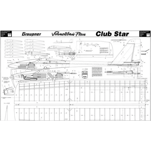 Bauplan Club Star Modellbauplan