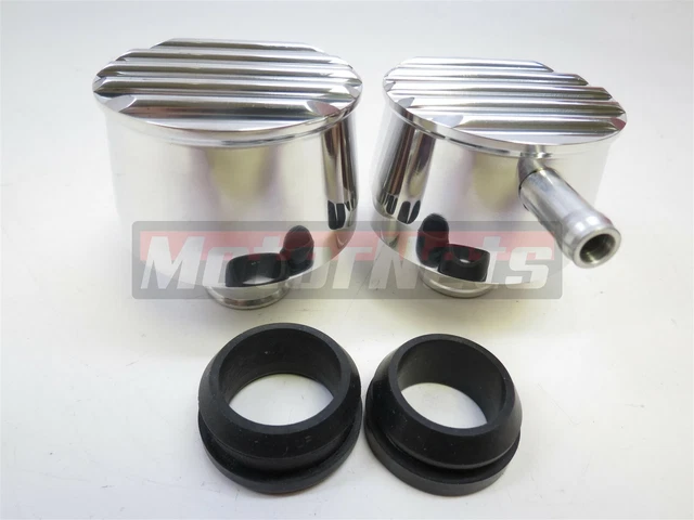 Black Aluminum Valve Cover Breather PCV Oil Cap – Fits Chevy Ford Mopar SBC BBC Hot Rods