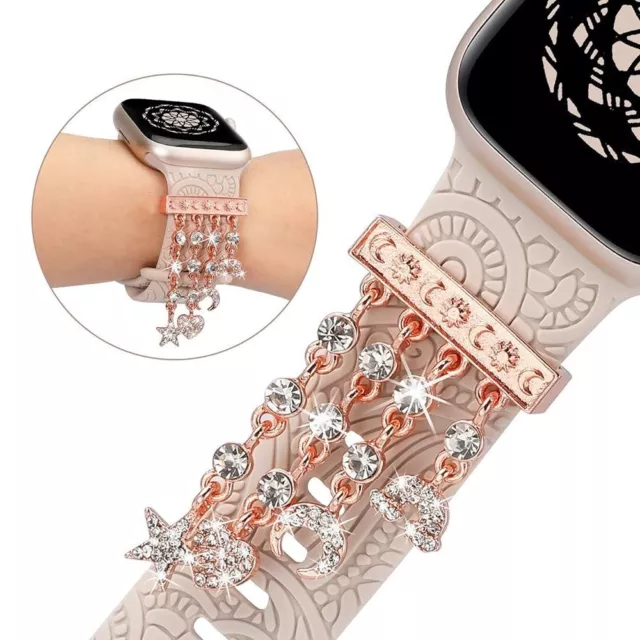 Metal Watch Band Ornament Diamond Wristbelt Charms  Strap Accessories