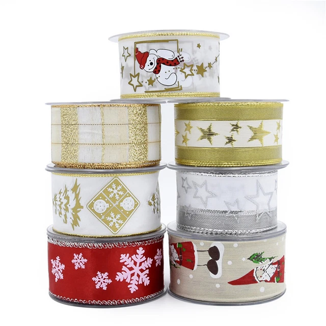 2 rollen von Band Cartoon DIY Geschenk Band Weihnachten Band Verpackung Streifen 10