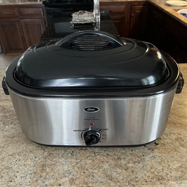 OSTER ROASTER OVEN with SelfBasting Lid 22 Qt Stainless Steel Bake