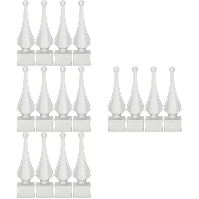 4pcs Sturdy Fence Toppers Metal Spears Outdoor Fence Finial Fence Supply