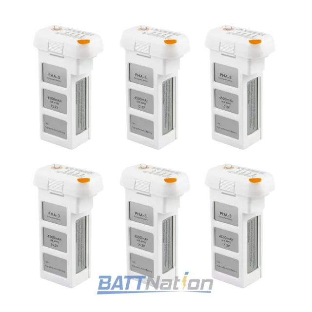 6X DJI Phantom 3 4500mAh  Advanced Standard Intelligent LiPo Replacement Battery