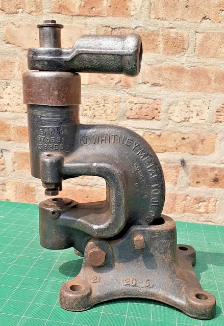 Whitney Metal Tool  No. 20 Heavy Duty Bench Punch with stand