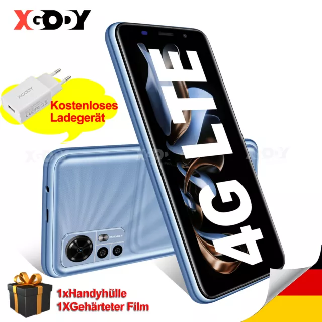 XGODY Neu Dual SIM Android Smartphone Ohne Vertrag Handy Quad Core 2GB+16GB 2024