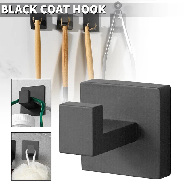 Stainless Steel Wall Mounted Hooks Coat Robe Towel Hat Clothes Door Rack J