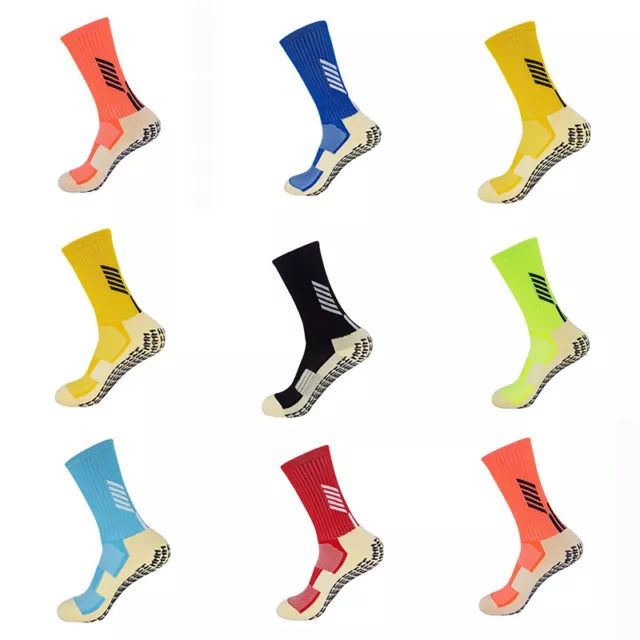 Mens Sports Grip Socks Football Socks Athletic Socks New Absorbent Anti Slip