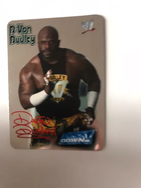 Card wrestling - WWE WWF - D Von Dudley - signed