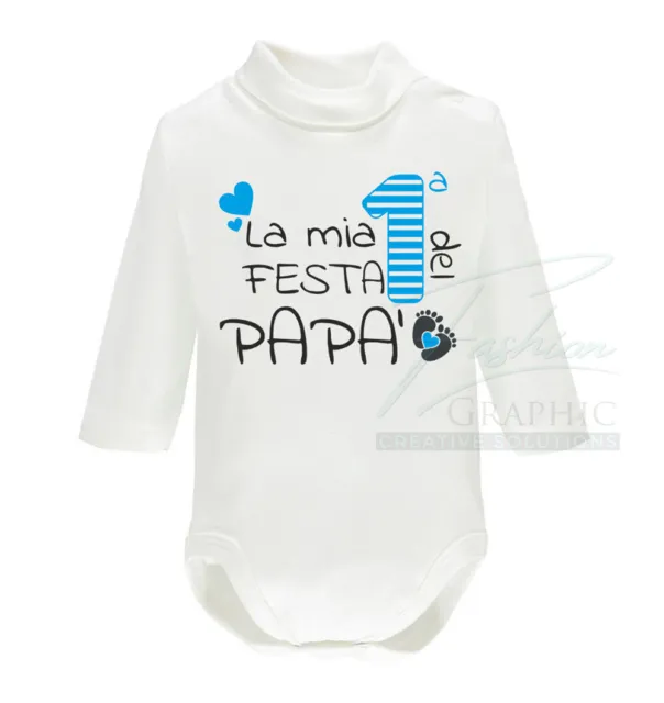 Body lupetto per neonato Prima Festa Del Papà caldo cotone personalizzato nome
