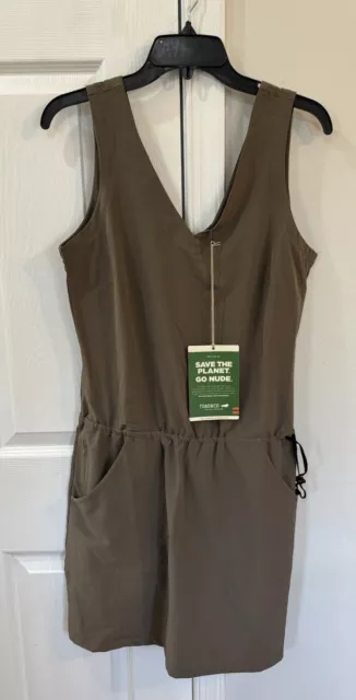 Toad & Co Women’s Sz M Liv Dress Falcon Brown NWT Pockets